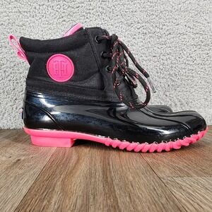 pink duck boots